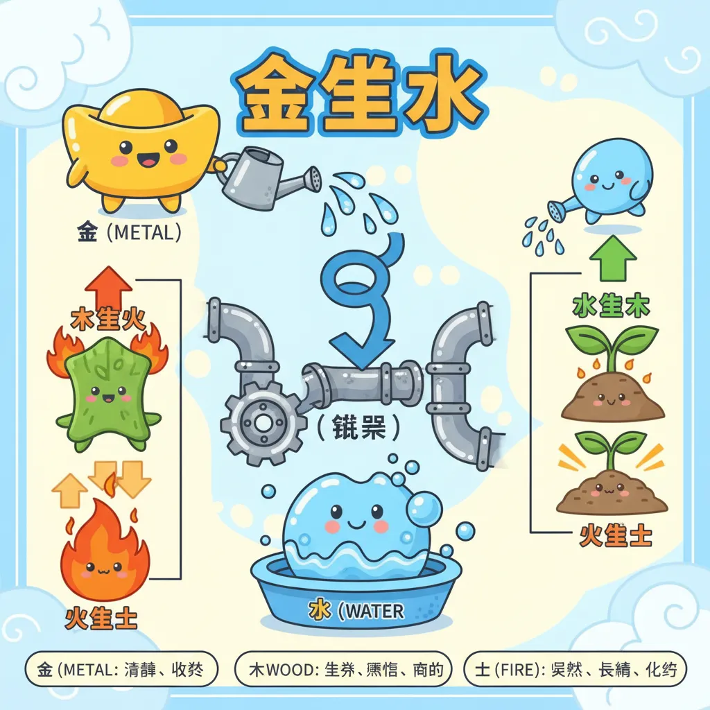 五行相生的運行機制與母子關係