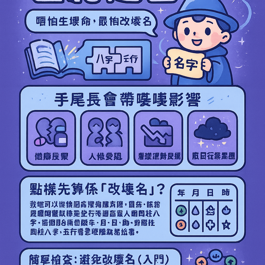 改壞名手尾長禁忌